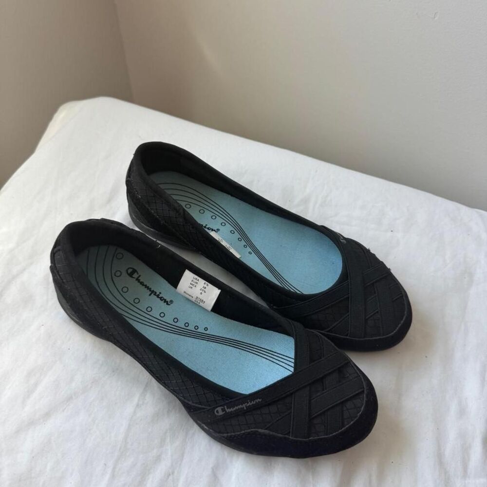 Champion Black Sporty Ballet Flats Size 6.5